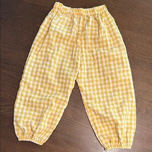 Yellow Gingham Pants